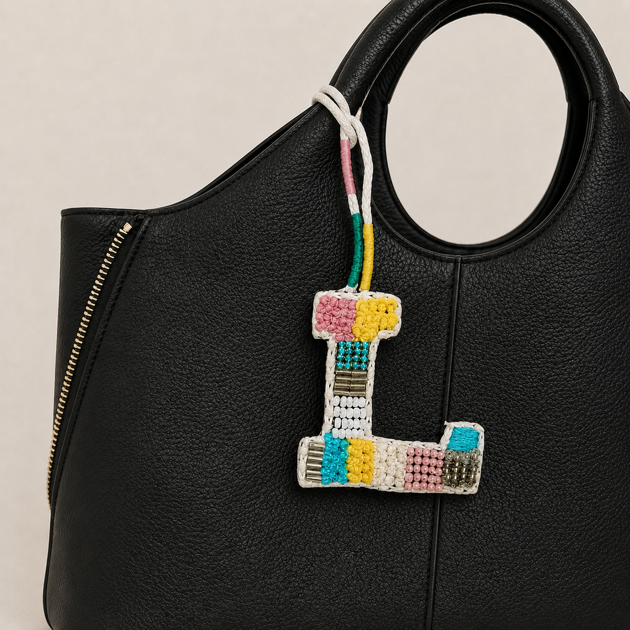 BohoBeadworks Alphabet 'L' Bag Charm