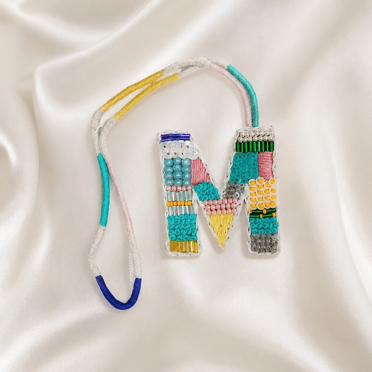 BohoBeadworks Alphabet 'M' Bag Charm