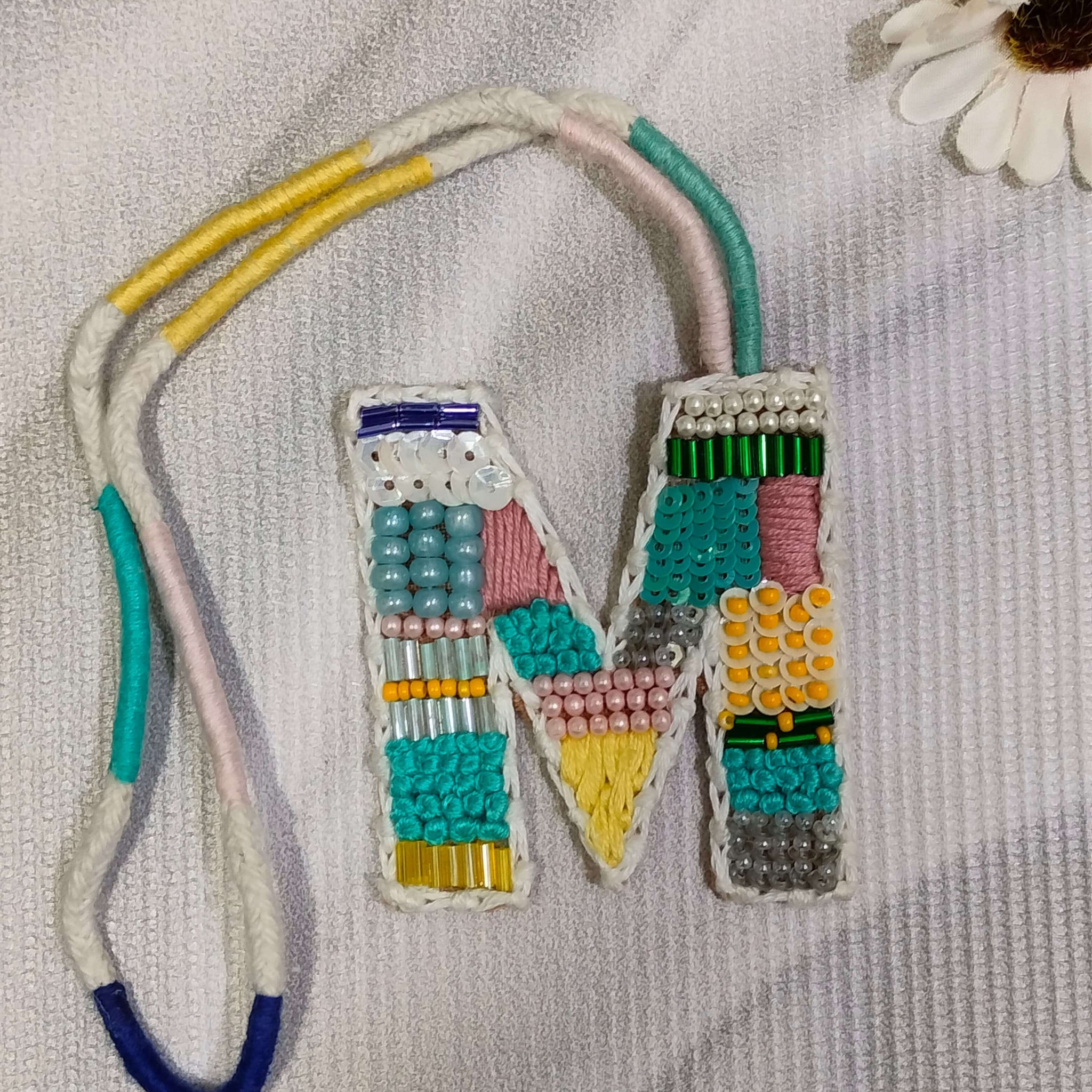 BohoBeadworks Alphabet 'M' Bag Charm