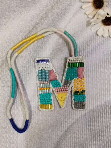 BohoBeadworks Alphabet 'M' Bag Charm