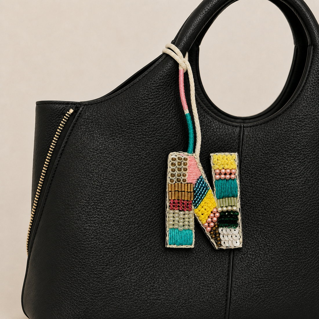 BohoBeadworks Alphabet 'N' Bag Charm