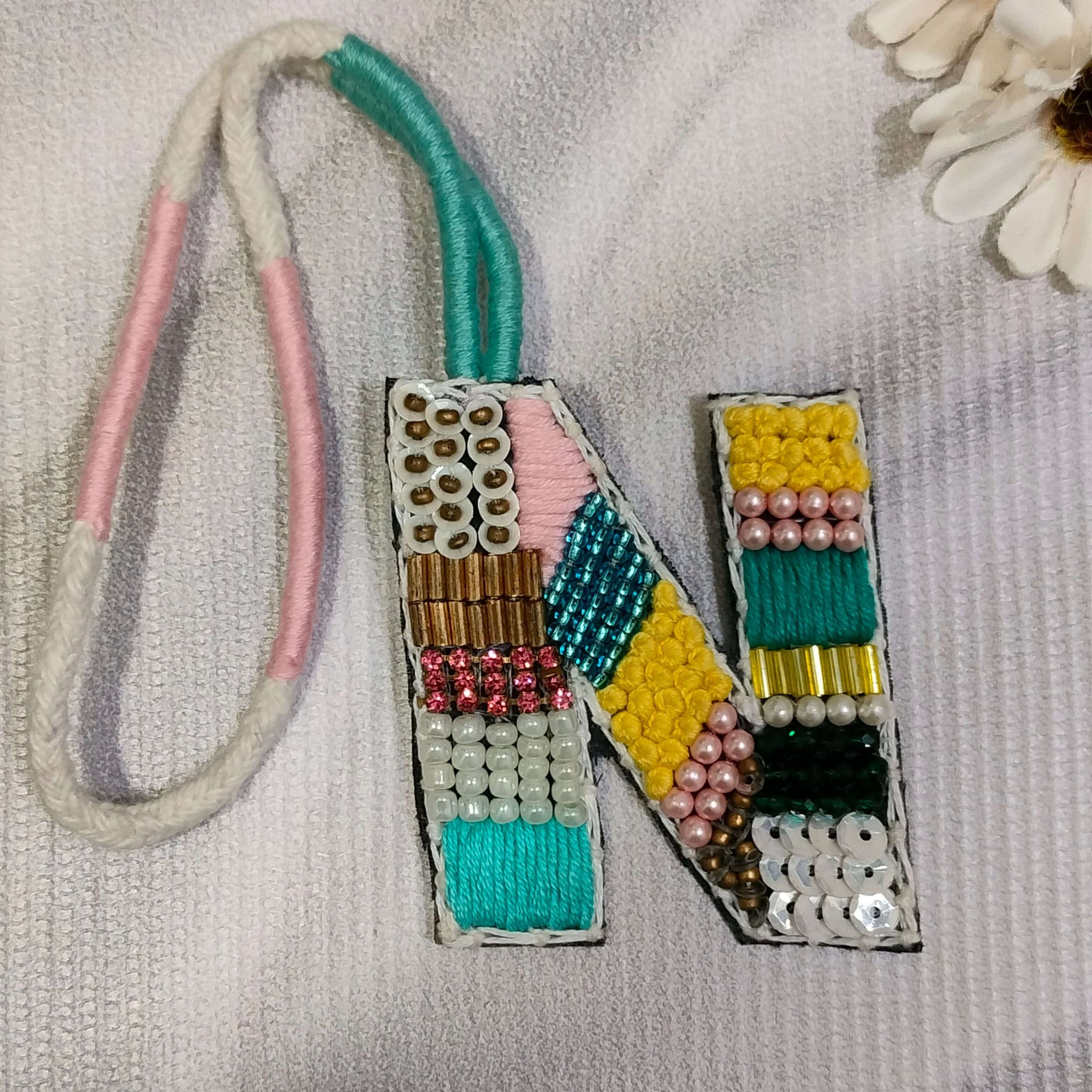 BohoBeadworks Alphabet 'N' Bag Charm