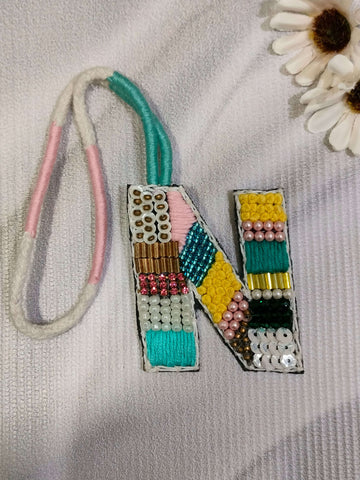 BohoBeadworks Alphabet 'N' Bag Charm