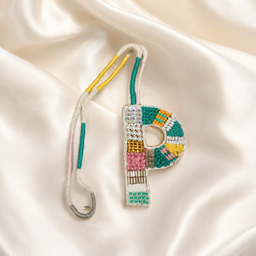 BohoBeadworks Alphabet 'P' Bag Charm