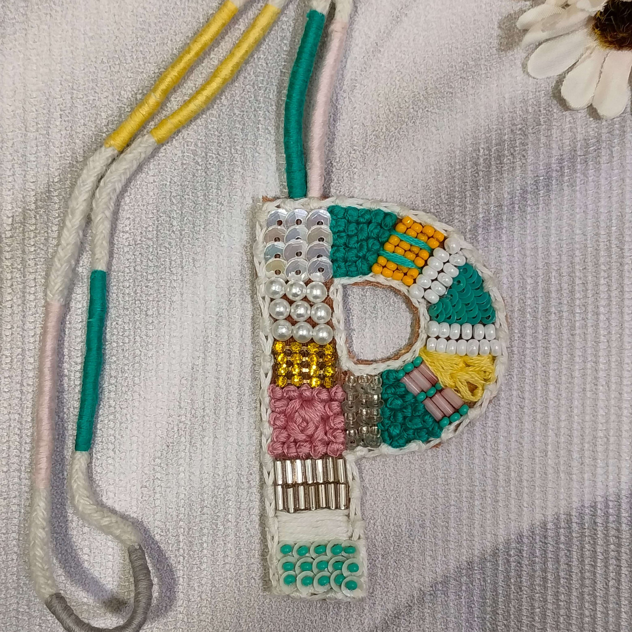 BohoBeadworks Alphabet 'P' Bag Charm