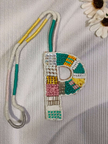 BohoBeadworks Alphabet 'P' Bag Charm