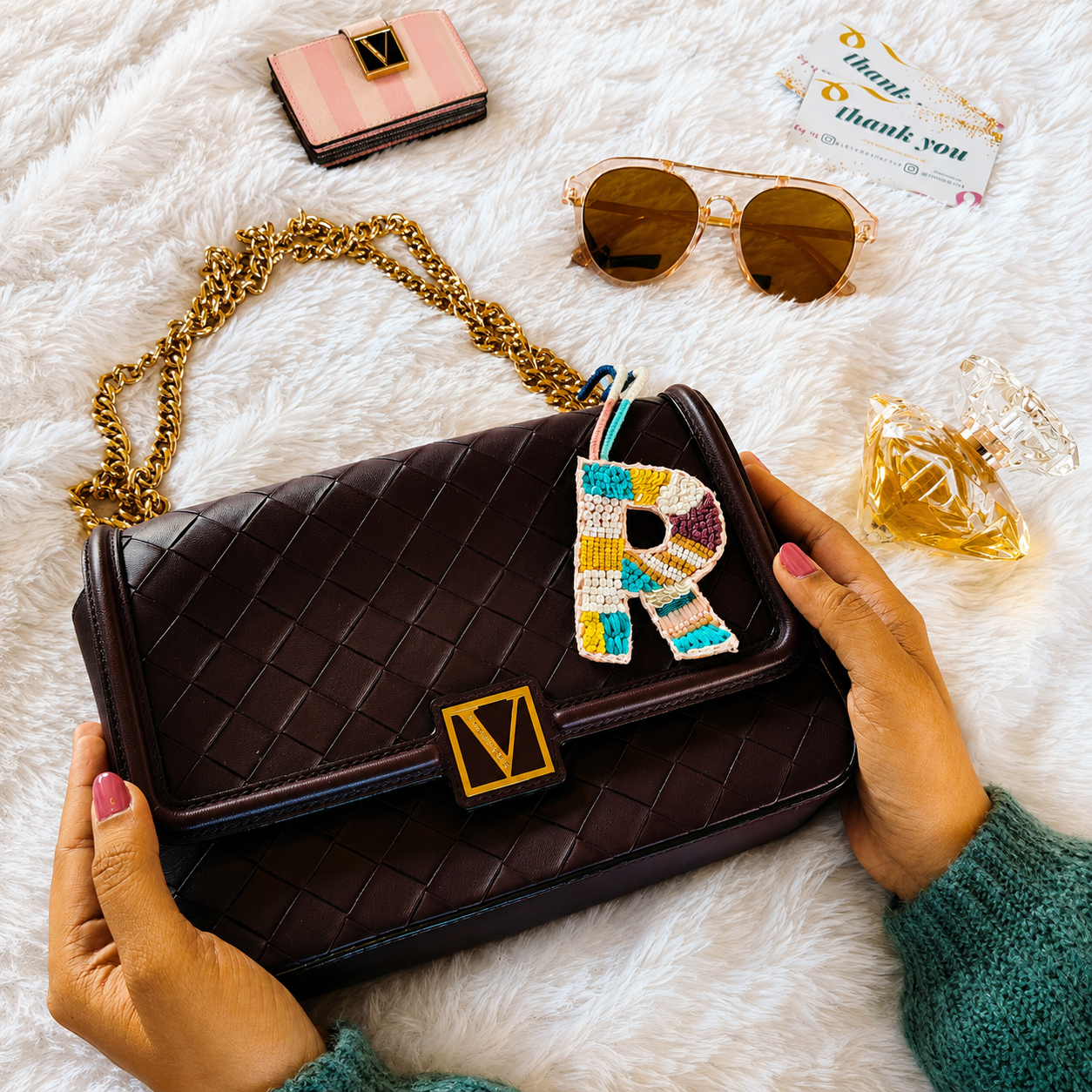 BohoBeadworks Alphabet 'R' Bag Charm