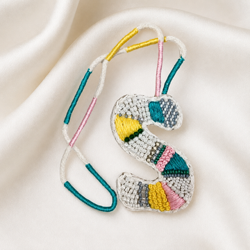 BohoBeadworks Alphabet 'S' Bag Charm