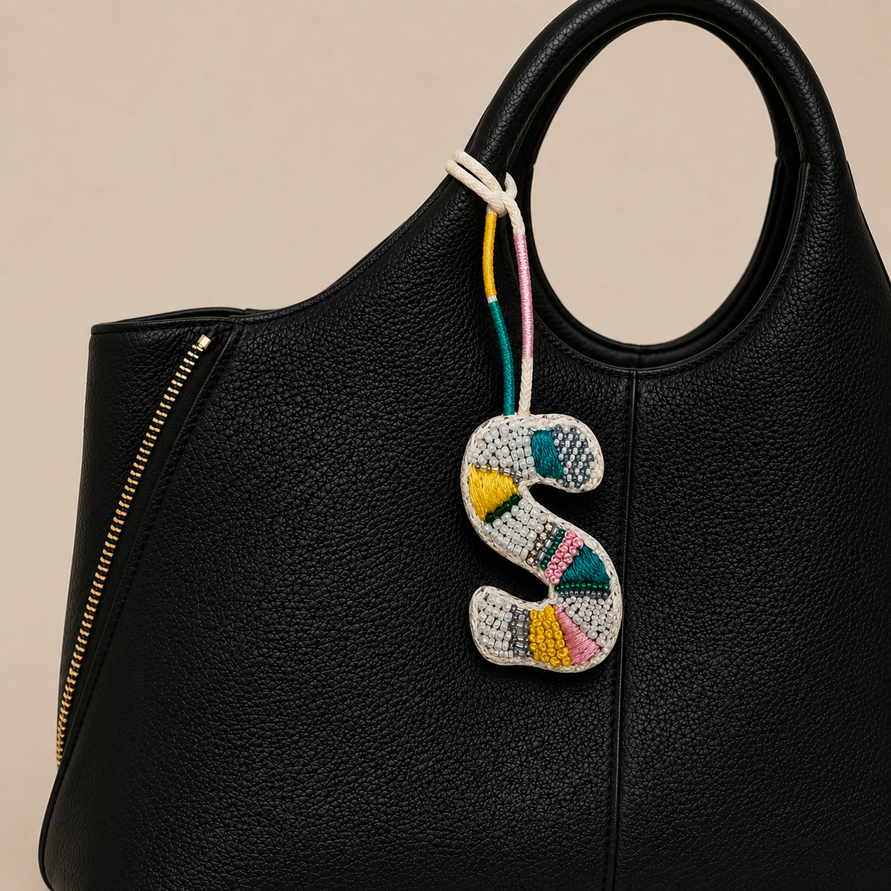BohoBeadworks Alphabet 'S' Bag Charm