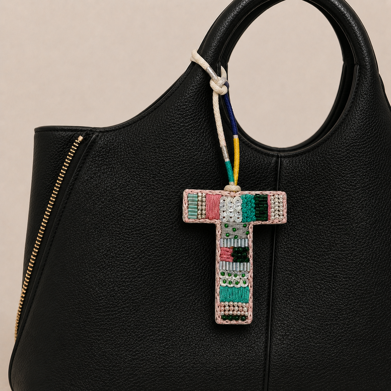 BohoBeadworks Alphabet 'T' Bag Charm