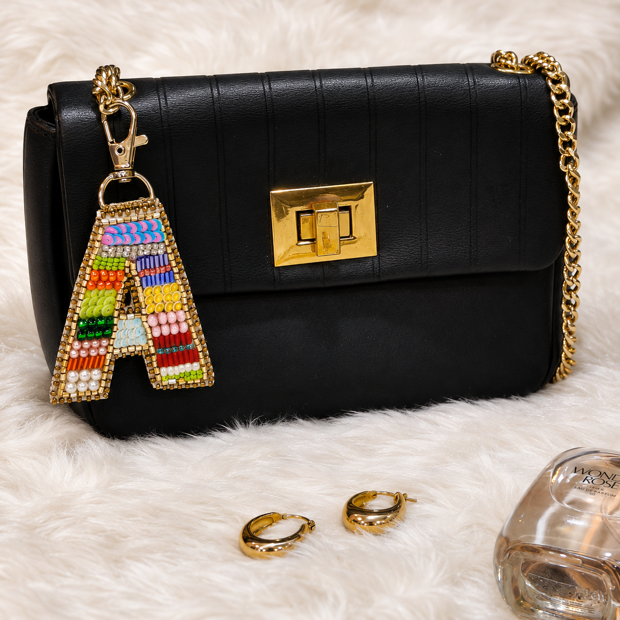 Color Crush Bag Charm 'A' Bag Charm