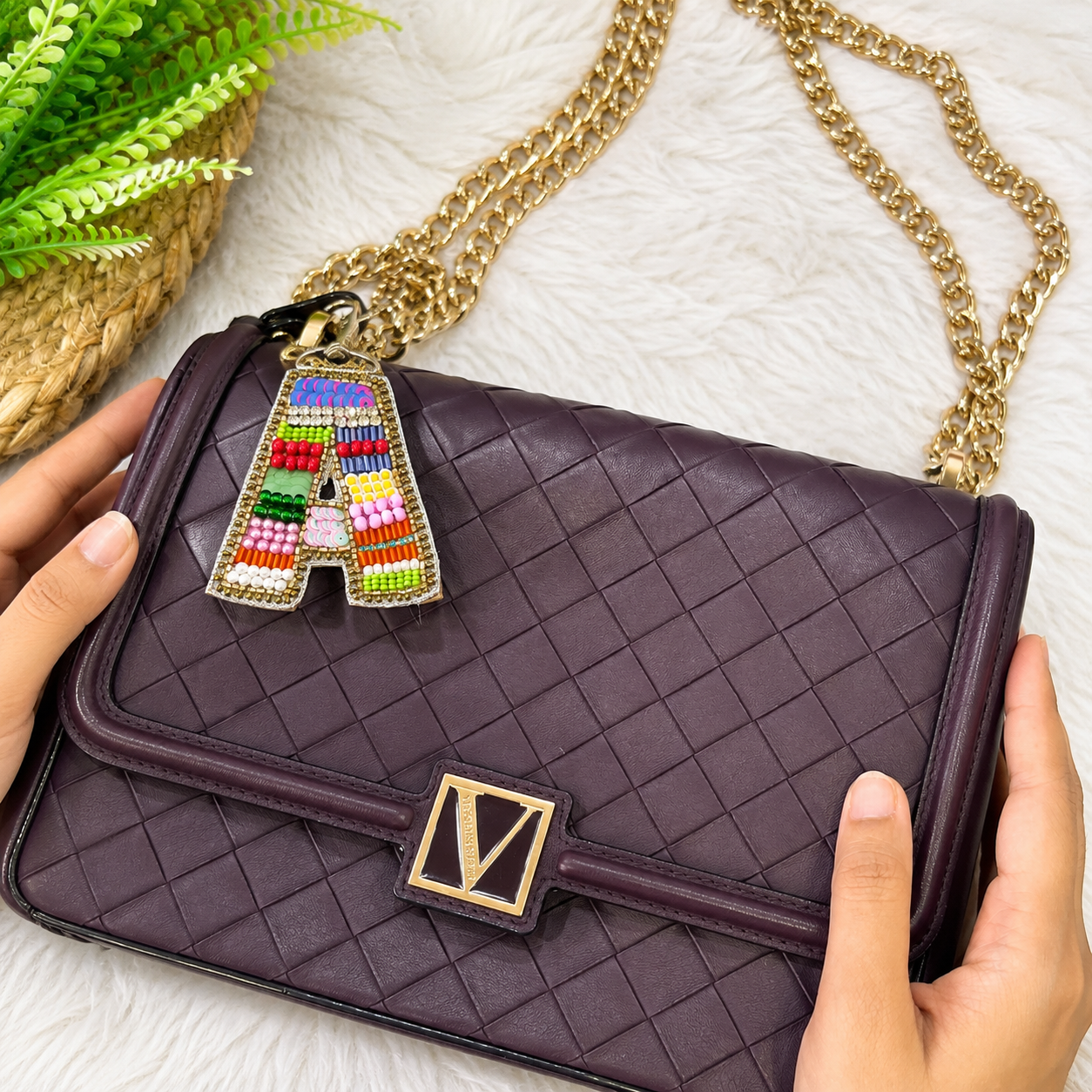Color Crush Bag Charm 'A' Bag Charm