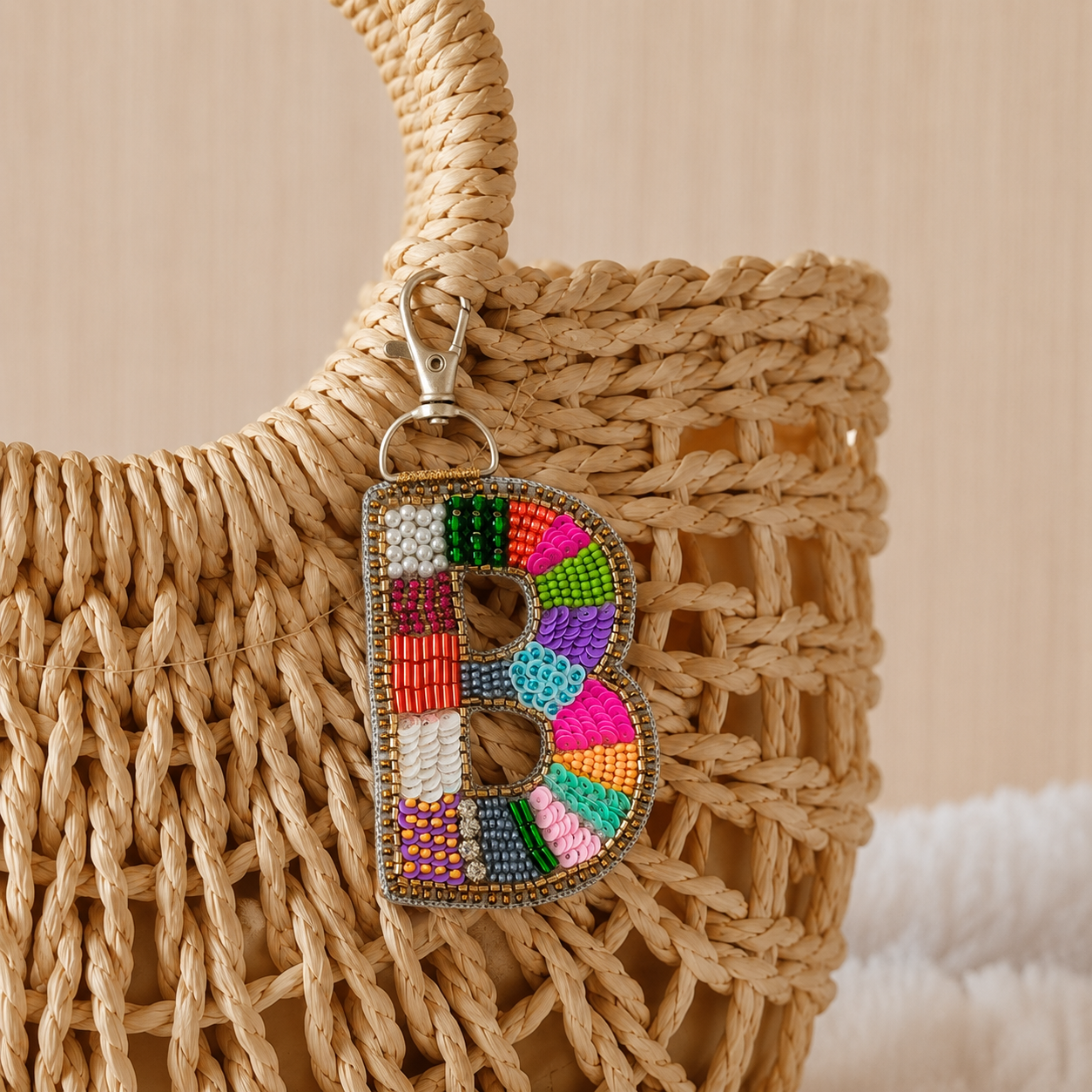 Color Crush Bag Charm 'B' Bag Charm