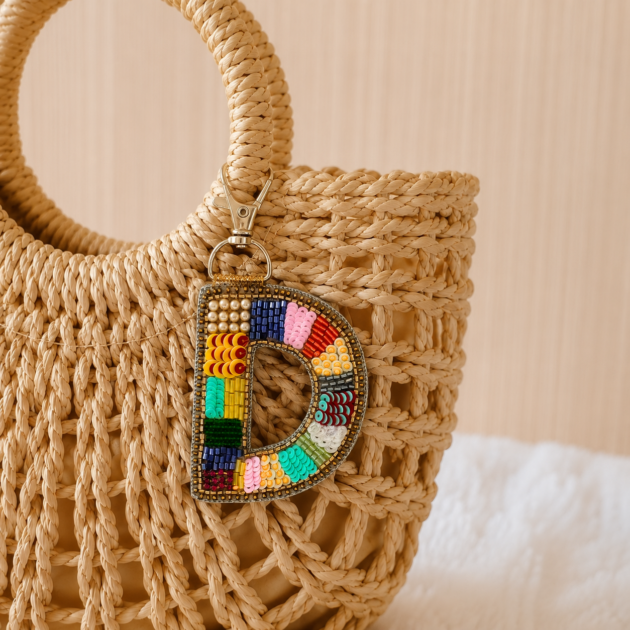 Color Crush Bag Charm 'D' Bag Charm