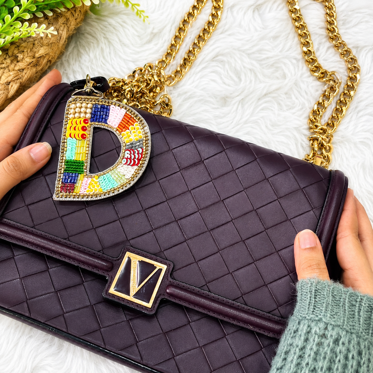 Color Crush Bag Charm 'D' Bag Charm