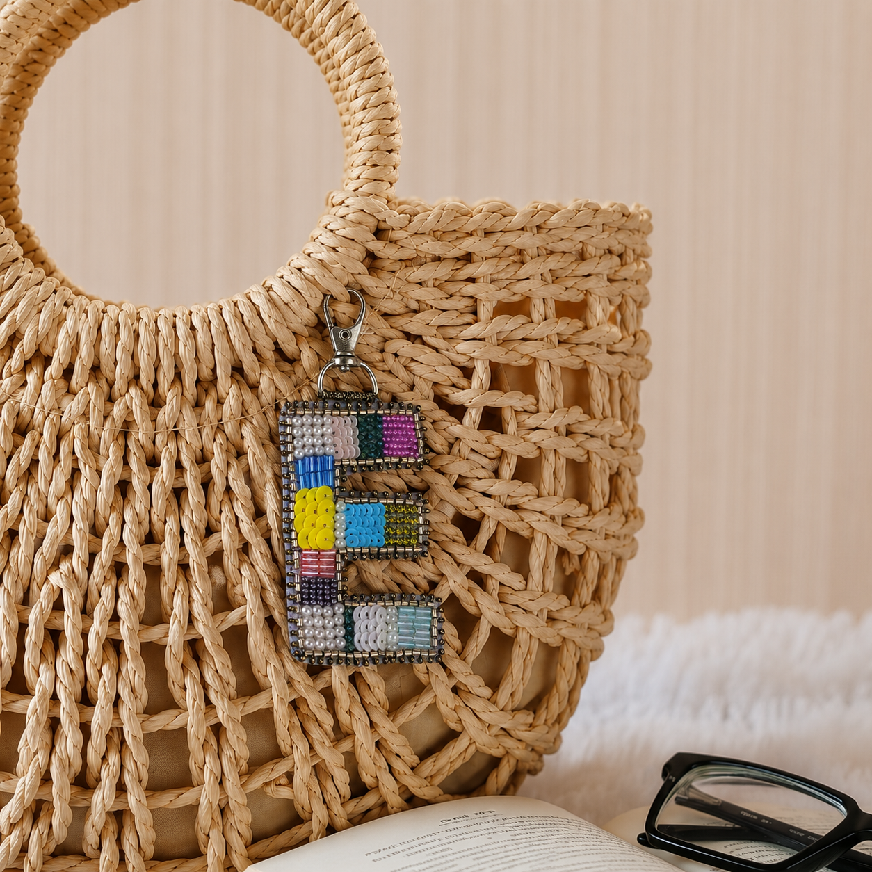 Color Crush Bag Charm 'E' Bag Charm