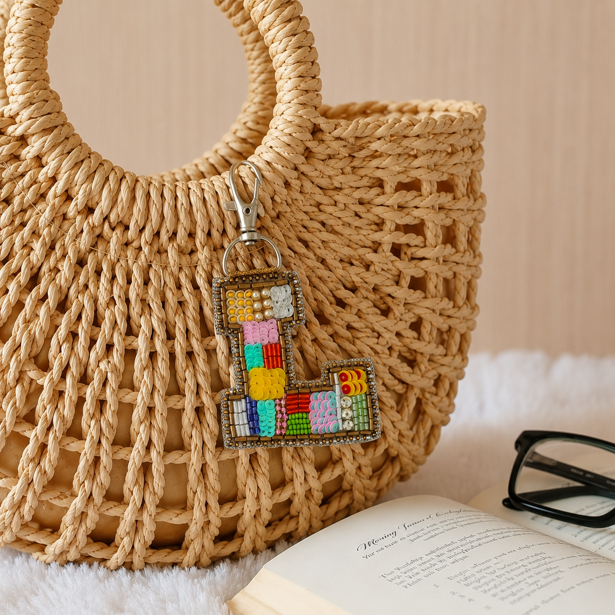 Color Crush Bag Charm 'L' Bag Charm