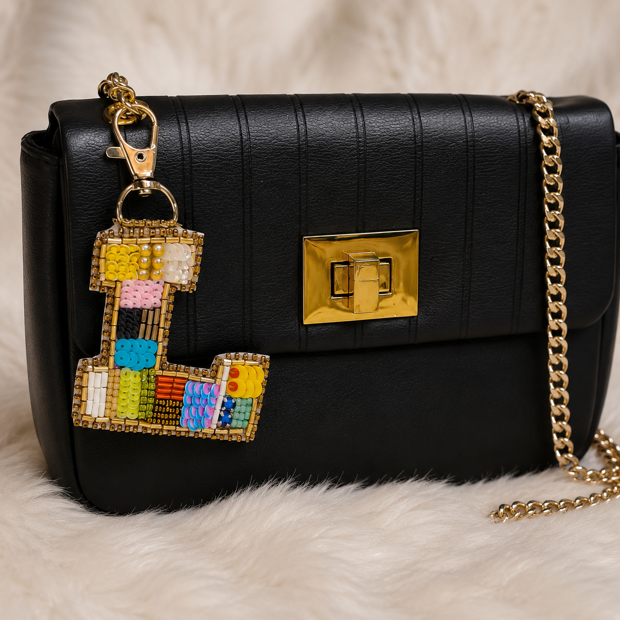 Color Crush Bag Charm 'L' Bag Charm