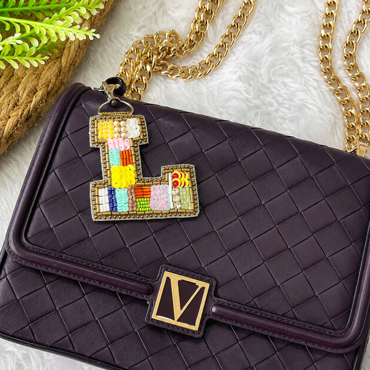 Color Crush Bag Charm 'L' Bag Charm