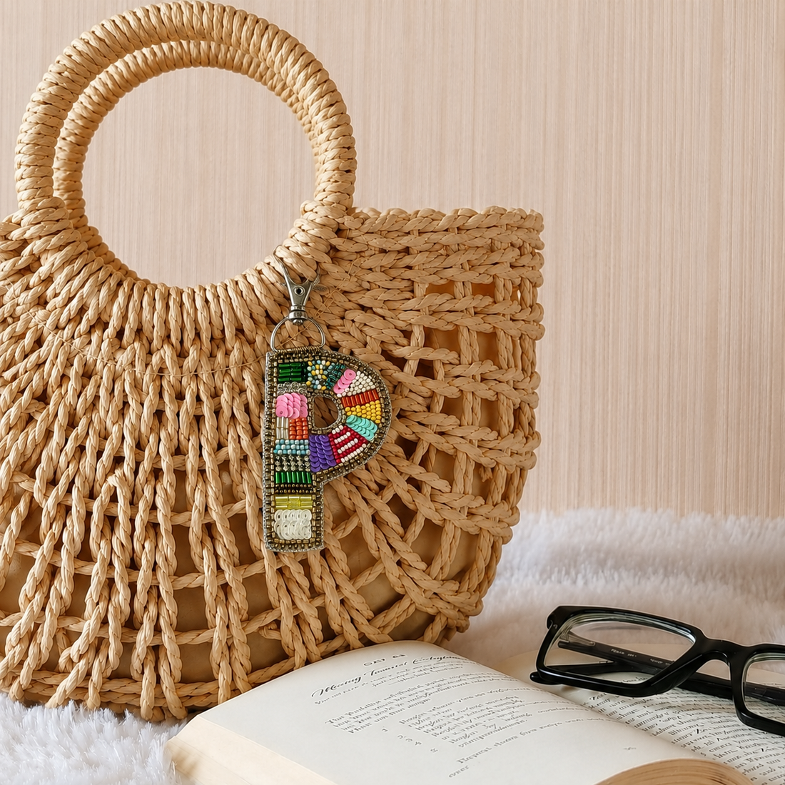 Color Crush Bag Charm 'P' Bag Charm