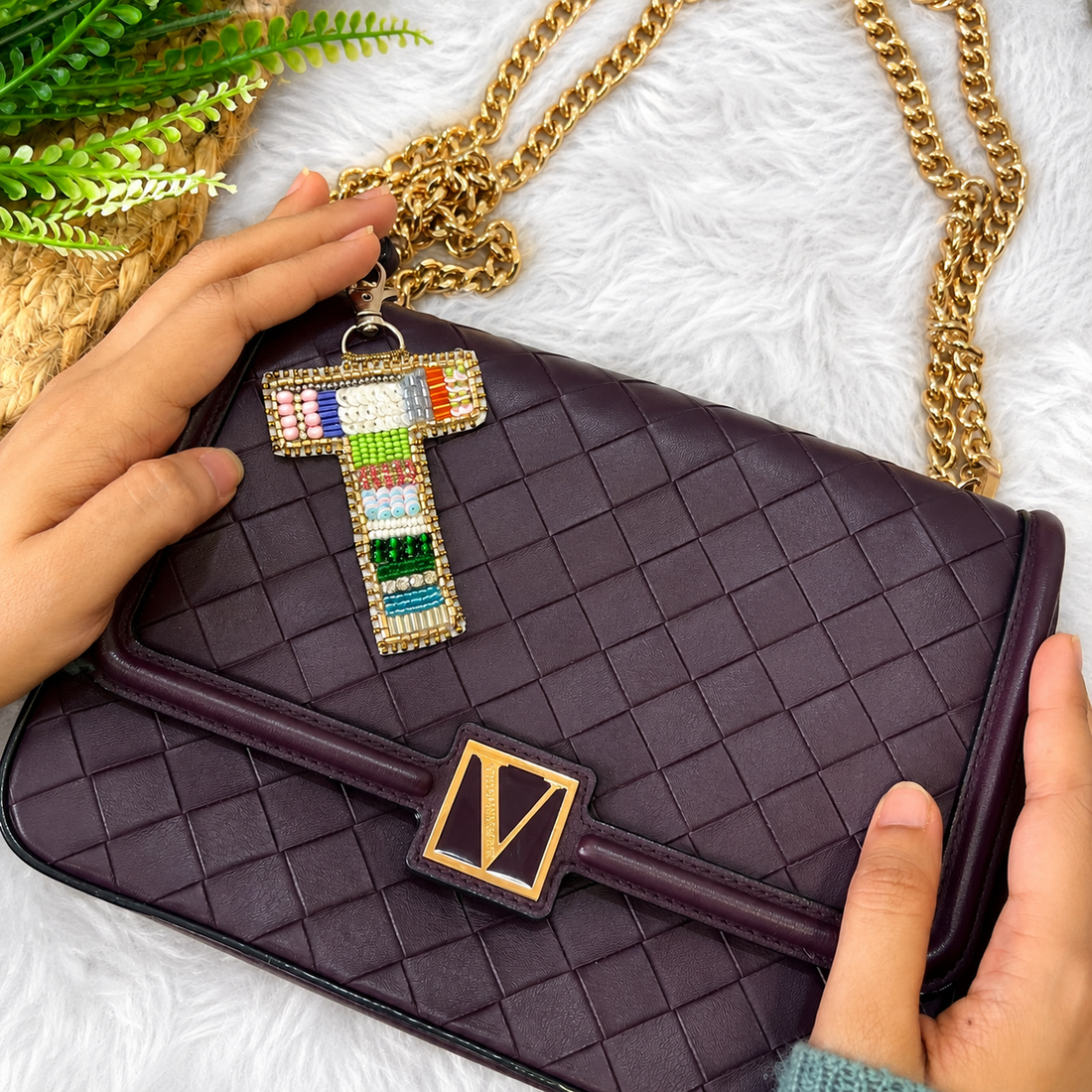 Color Crush Bag Charm 'T' Bag Charm