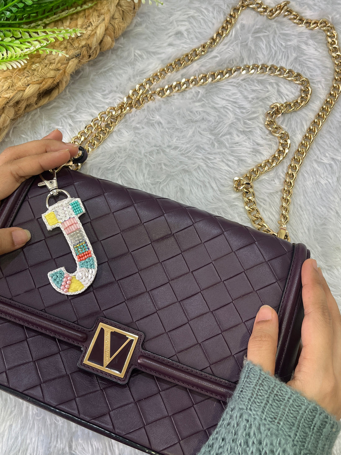 Color Crush Bag Charm 'J' Bag Charm