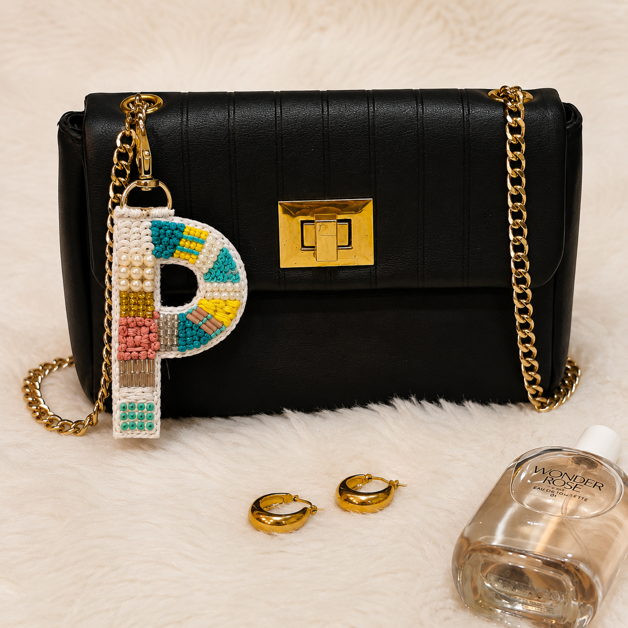 Colorwave Bliss 'P' Bag Charm
