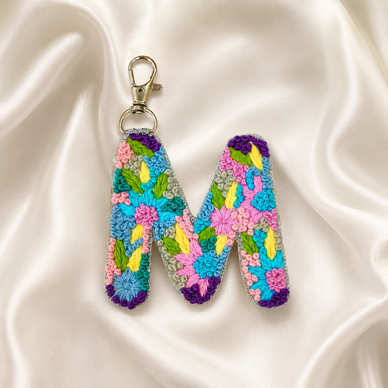 Knot Work Letter M – Embroidered Patch