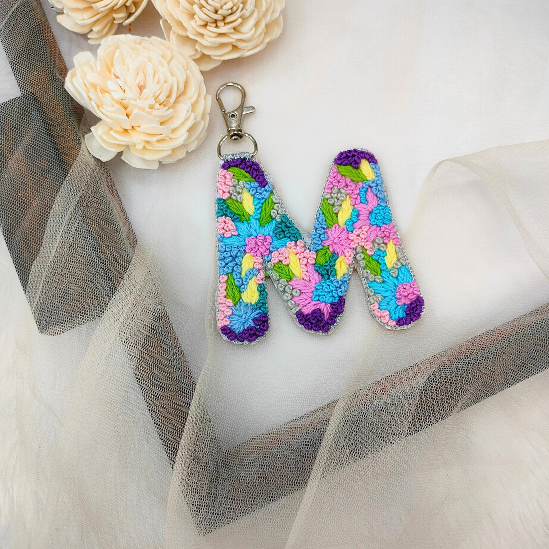 Knot Work Letter M – Embroidered Patch