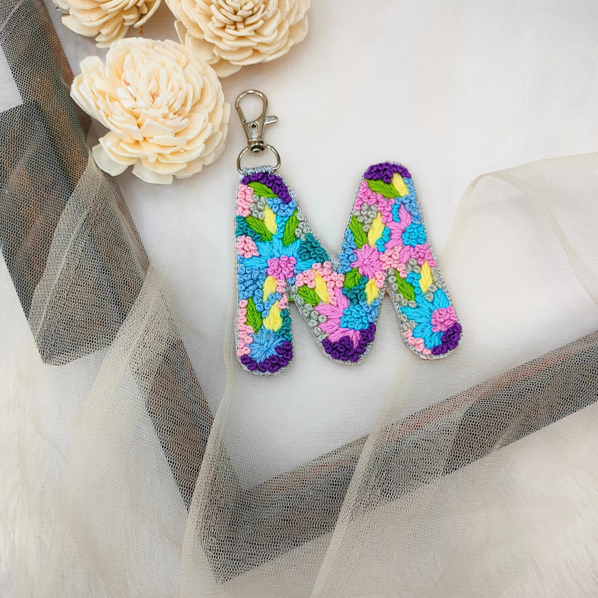Knot Work Letter M – Embroidered Patch