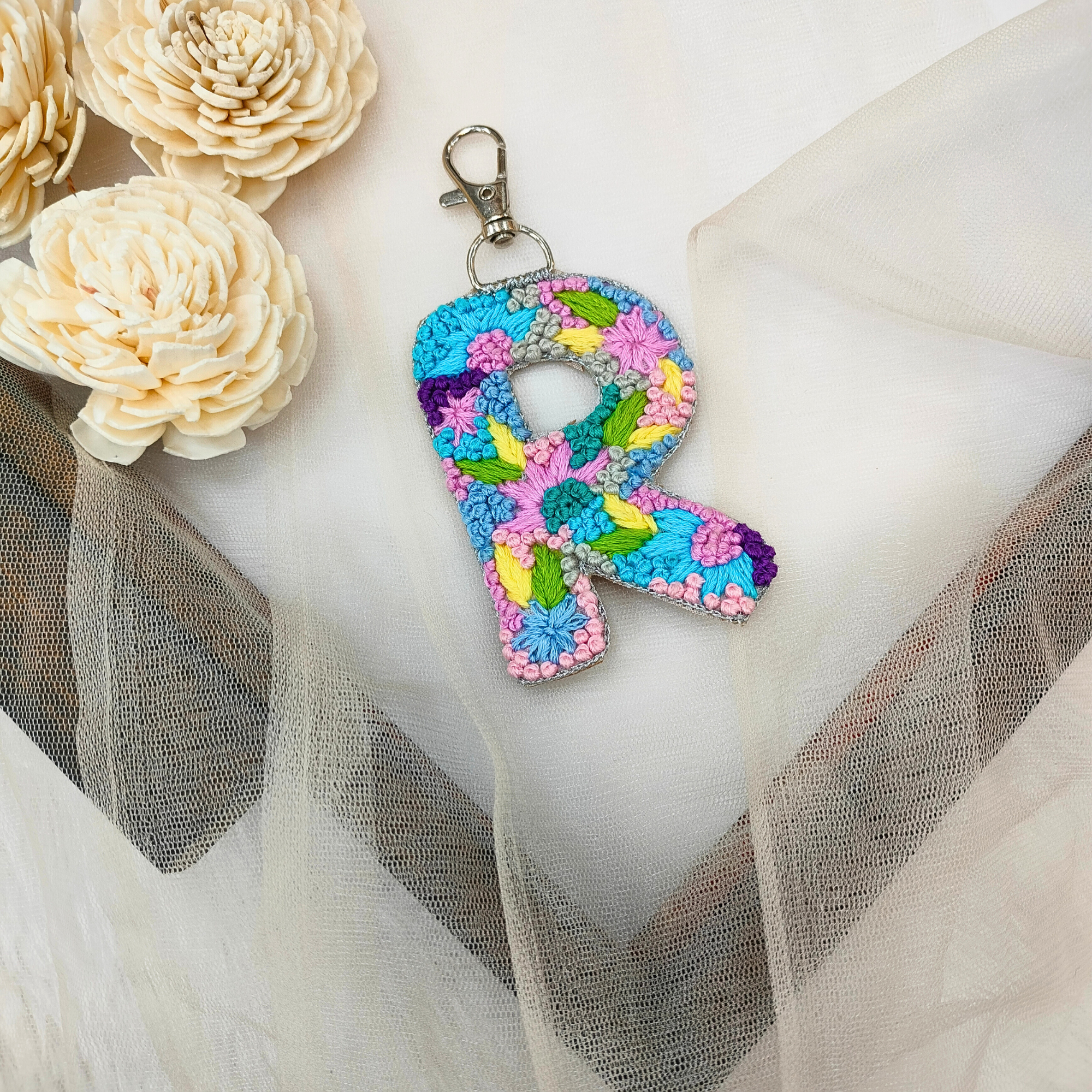 Knot Work Letter R – Embroidered Patch