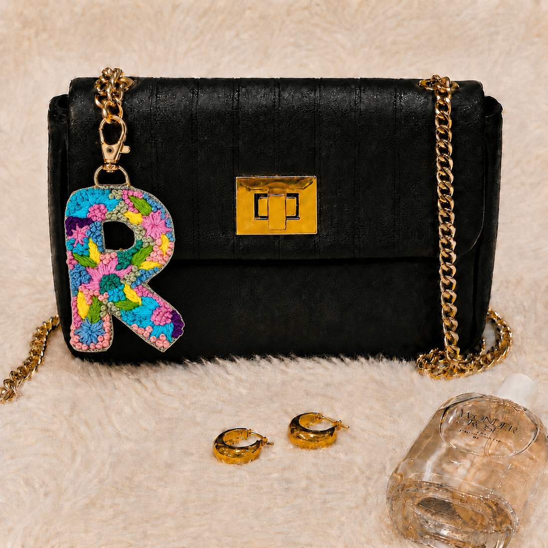 Knot Work Letter R – Embroidered Patch