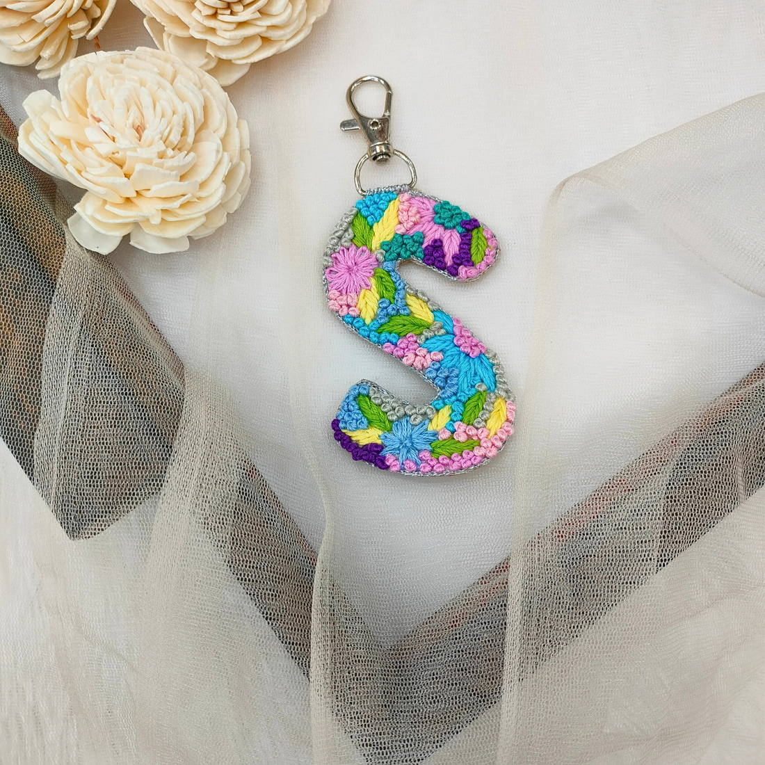 Knot Work Letter S – Embroidered Patch