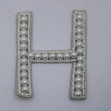 Oceanic Pearl Alphabet 'H' Patch