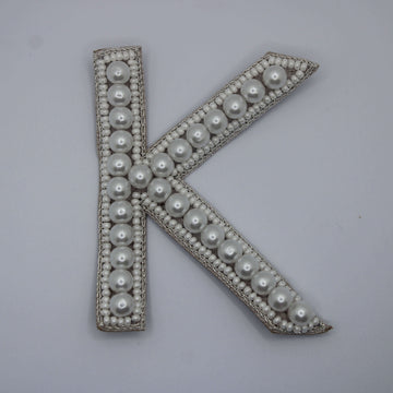 Oceanic Pearl Alphabet 'K' Patch