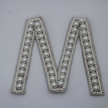 Oceanic Pearl Alphabet 'M' Patch