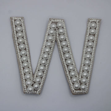 Oceanic Pearl Alphabet 'W' Patch