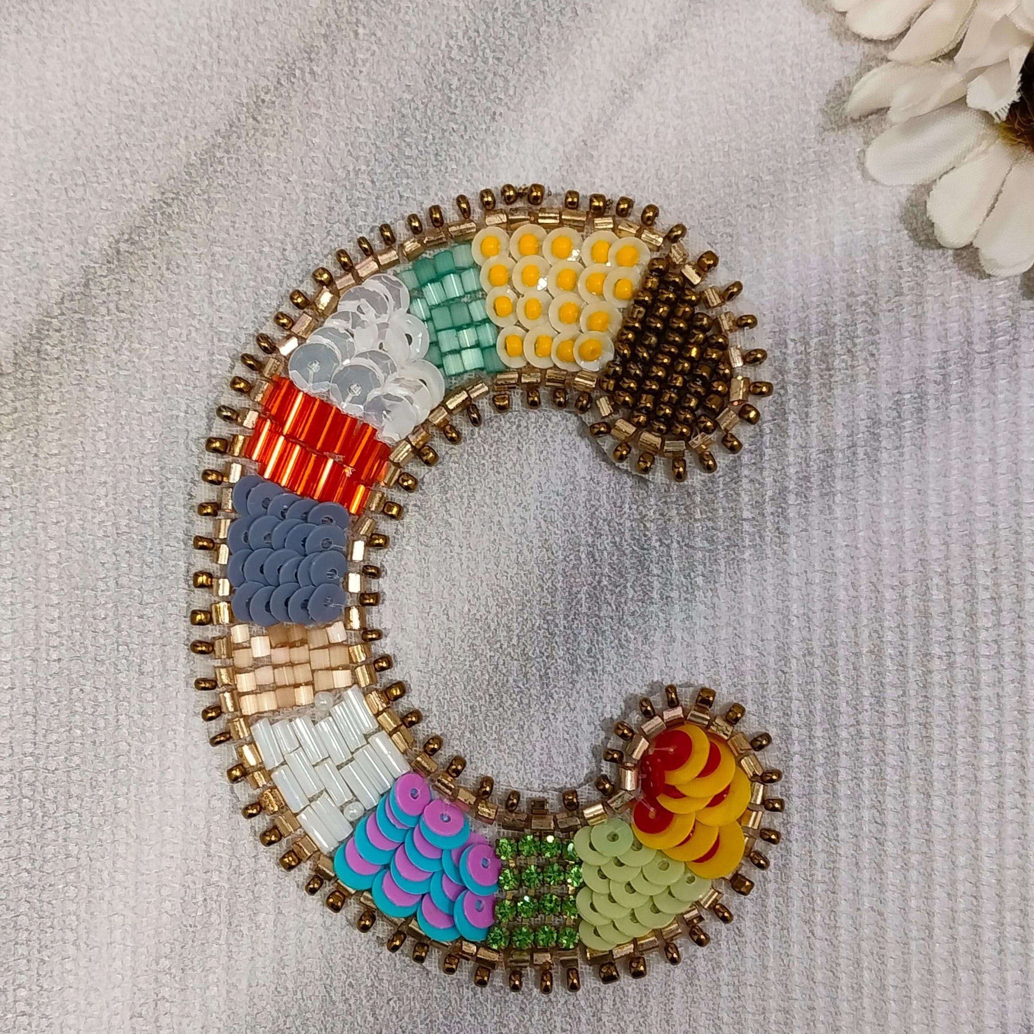 Colorburst Alphabet 'C' Patch