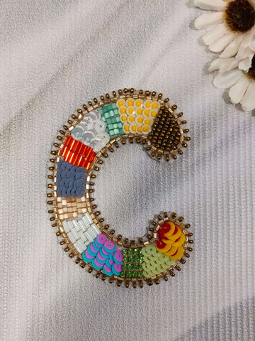 Colorburst Alphabet 'C' Patch