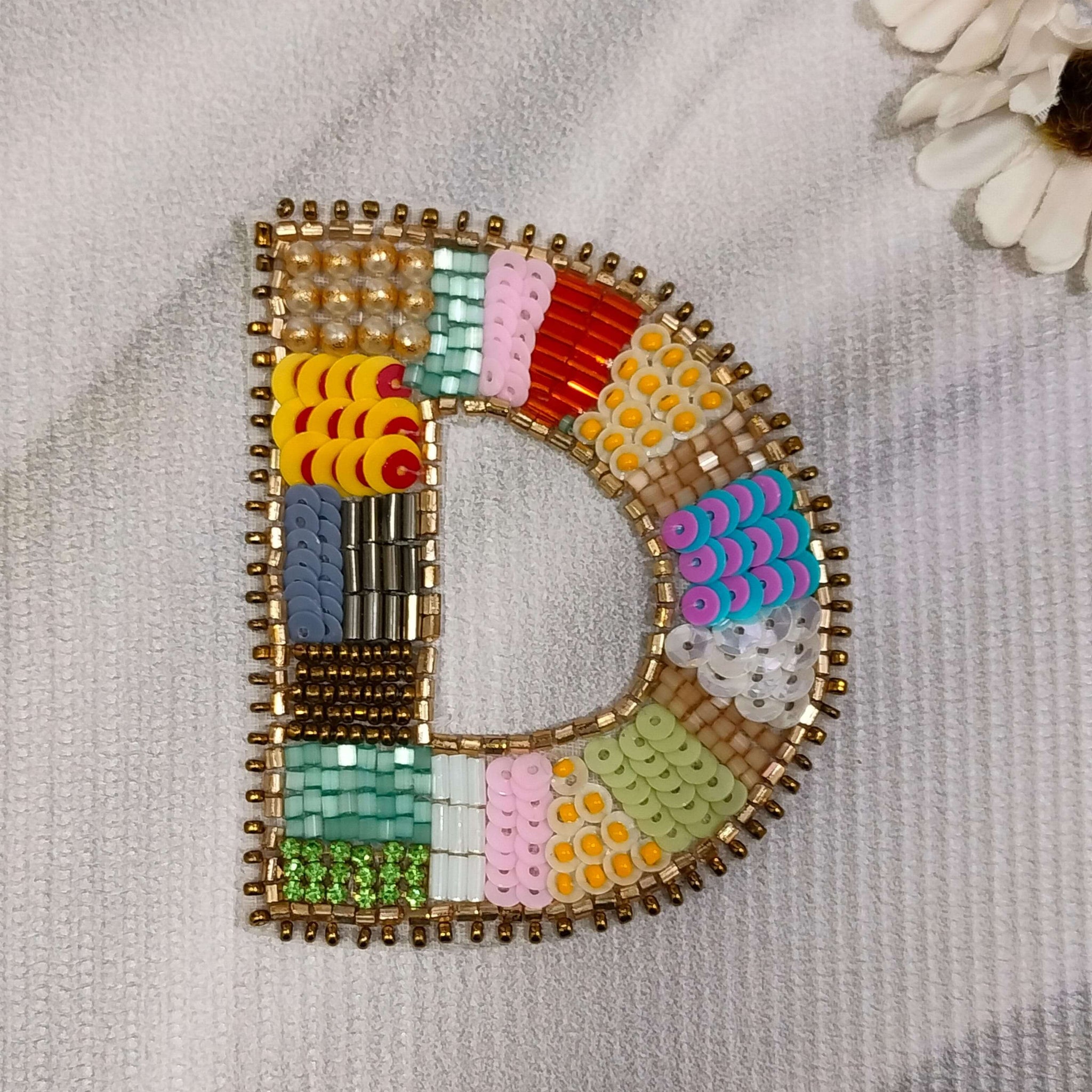 Colorburst Alphabet 'D' Patch