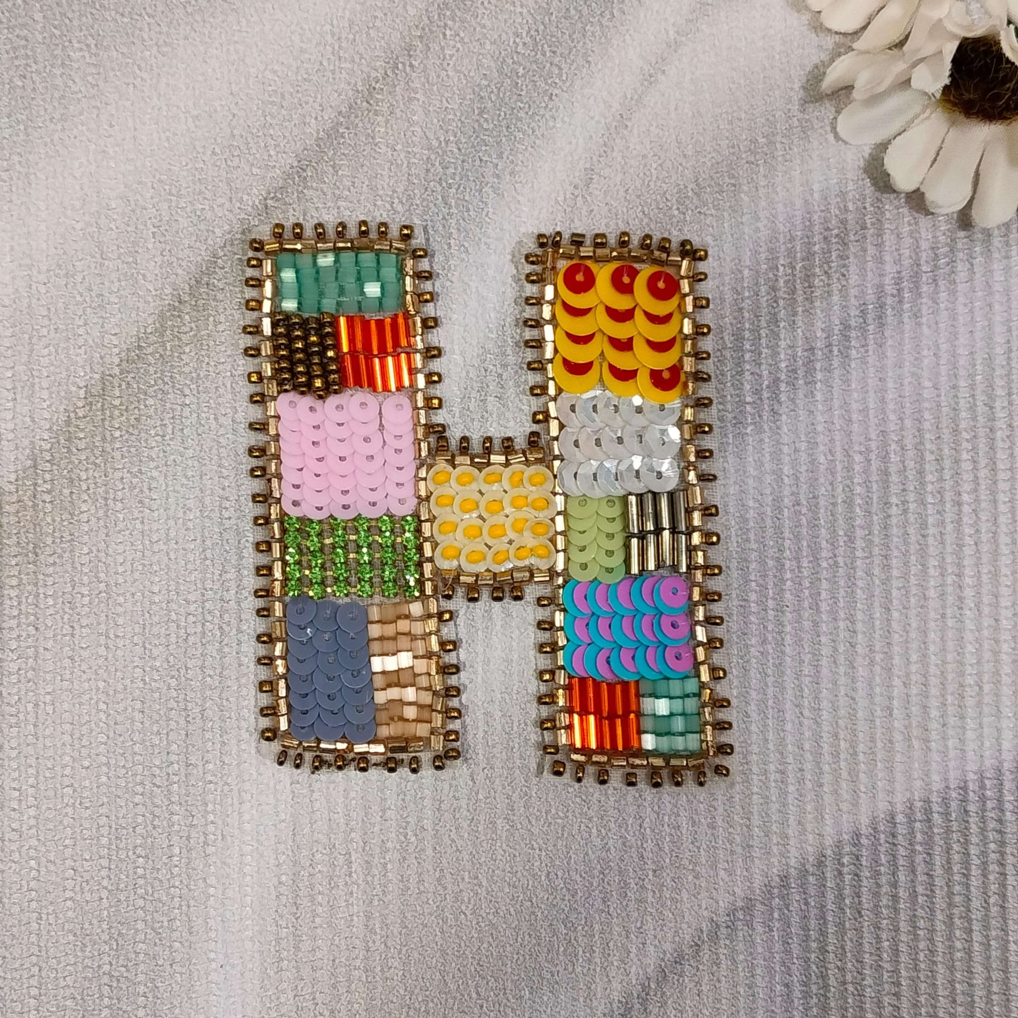 Colorburst Alphabet 'H' Patch