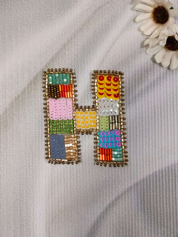 Colorburst Alphabet 'H' Patch