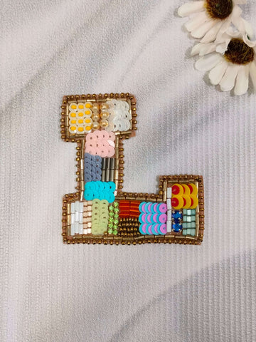 Colorburst Alphabet 'L' Patch