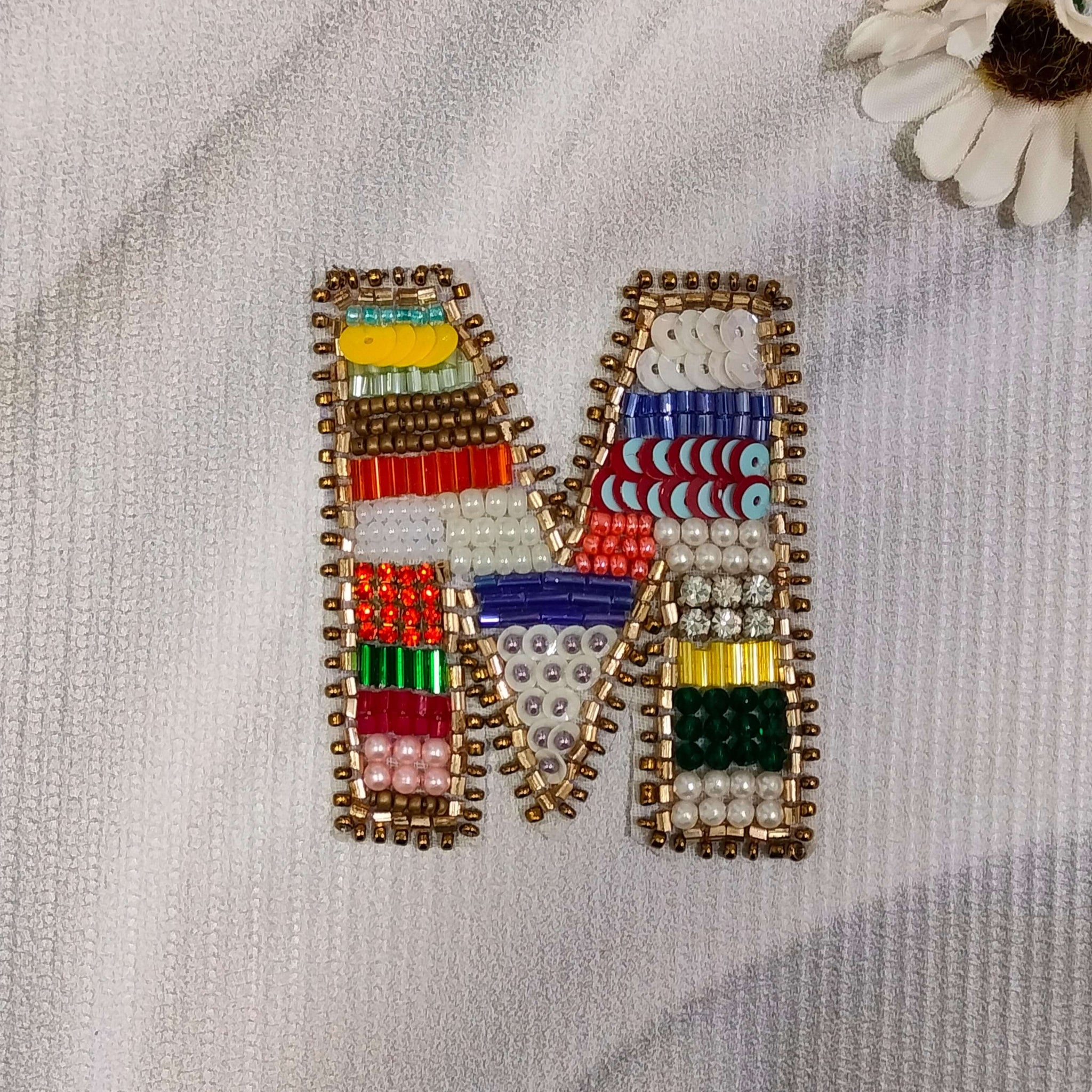 Colorburst Alphabet 'M' Patch