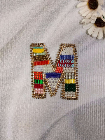 Colorburst Alphabet 'M' Patch