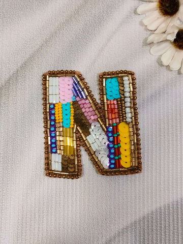 Colorburst Alphabet 'N' Patch