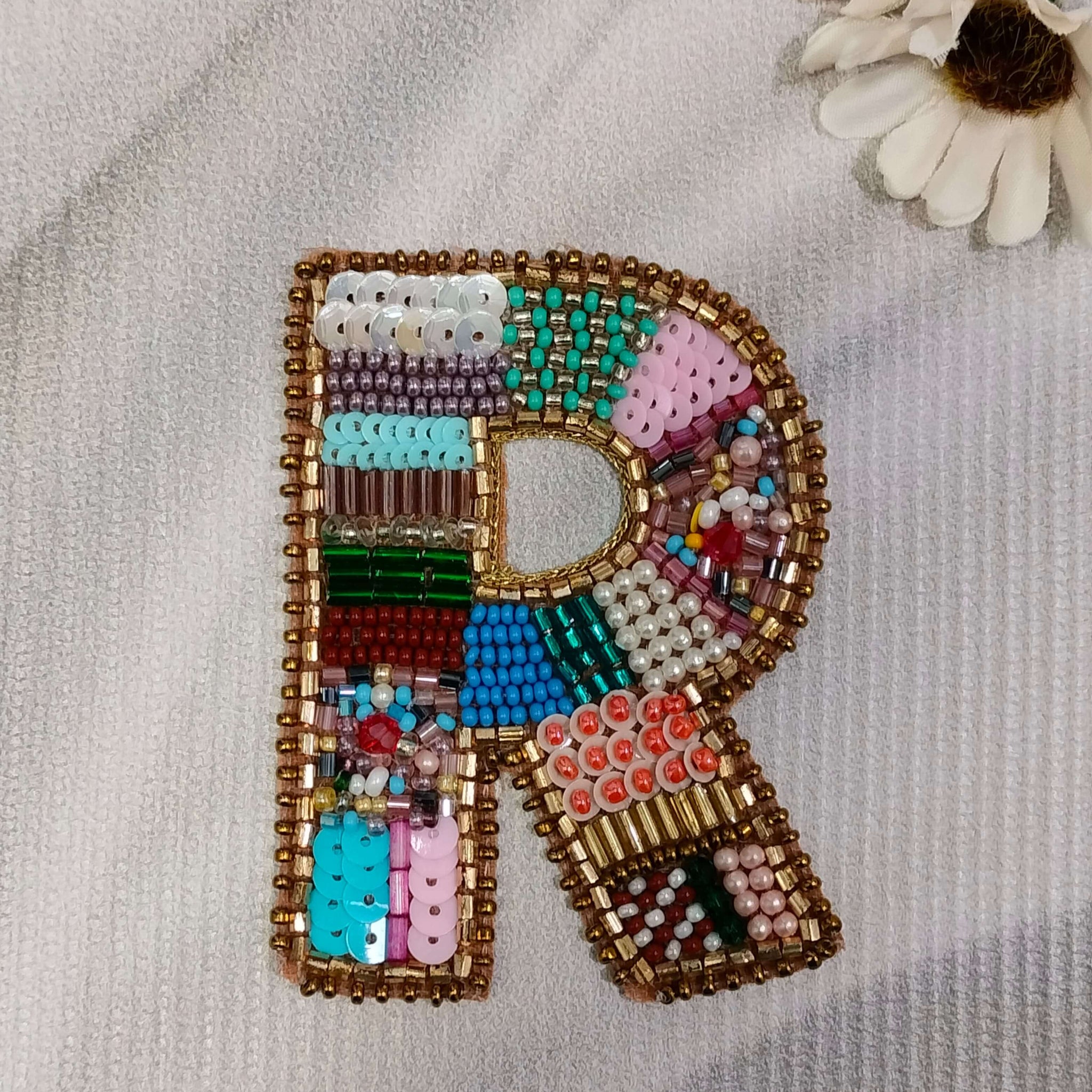 Colorburst Alphabet 'R' Patch