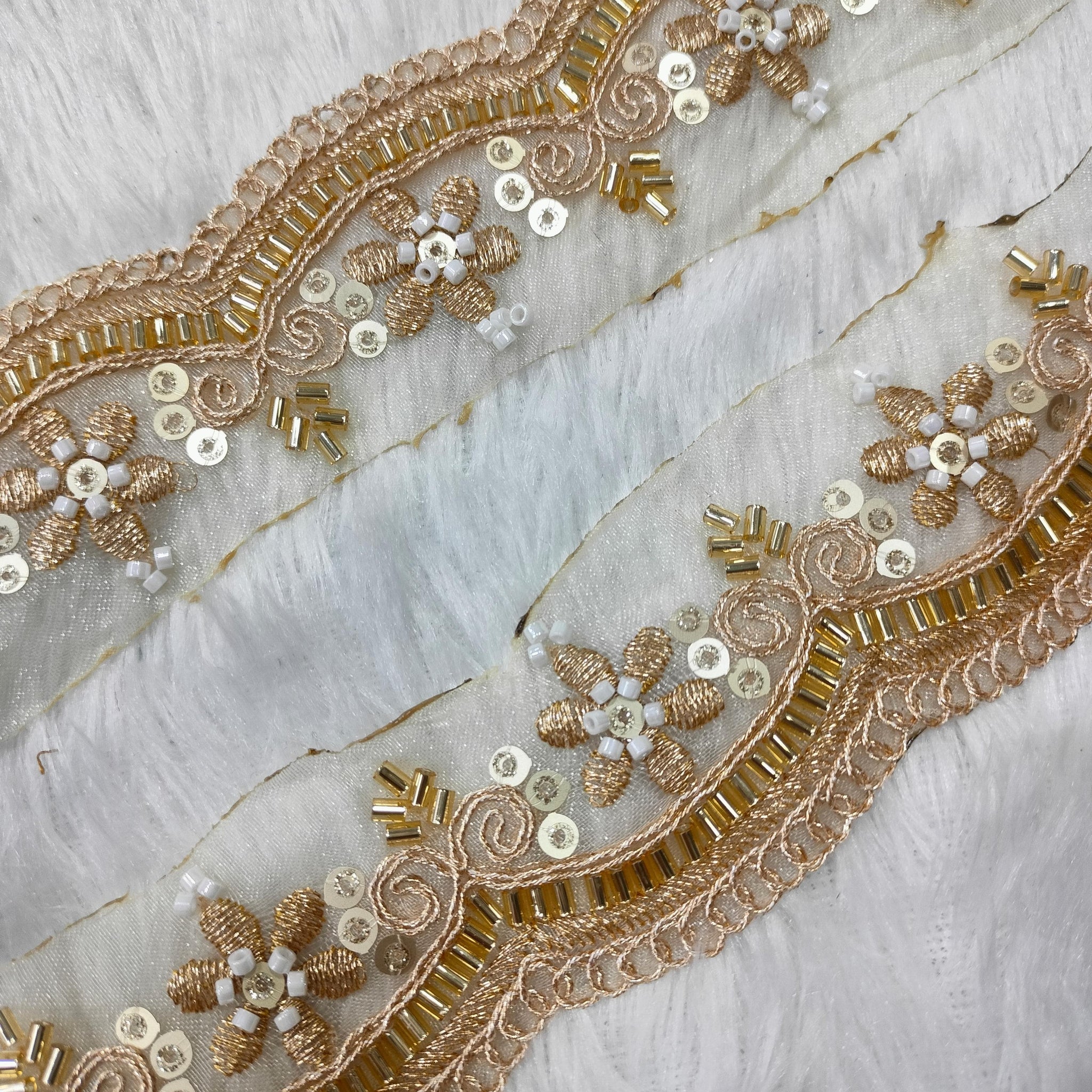 Golden Embellished Trim