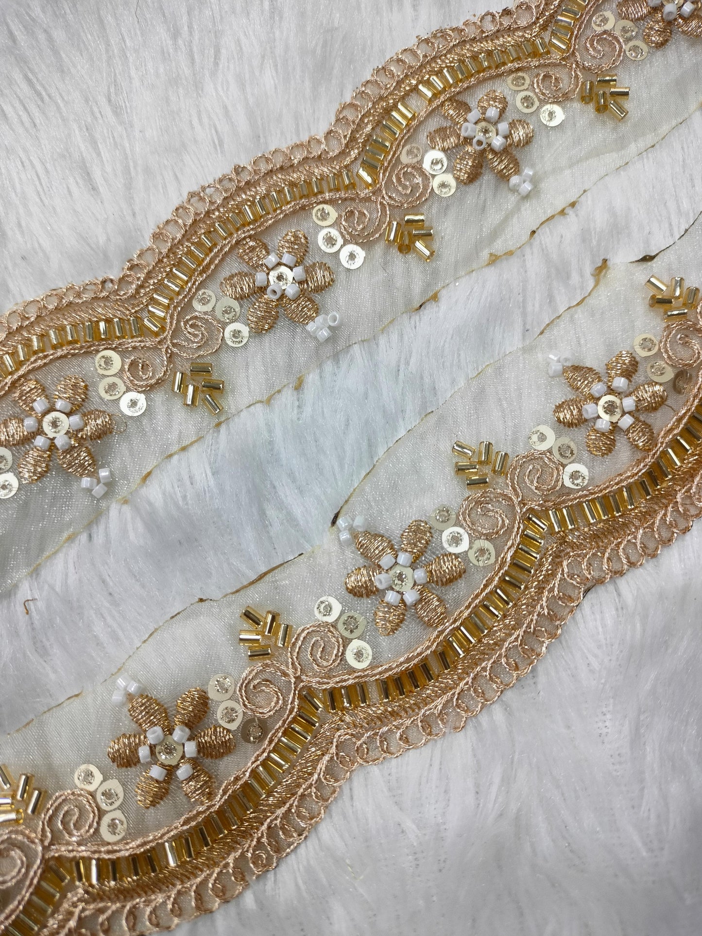 Golden Embellished Trim