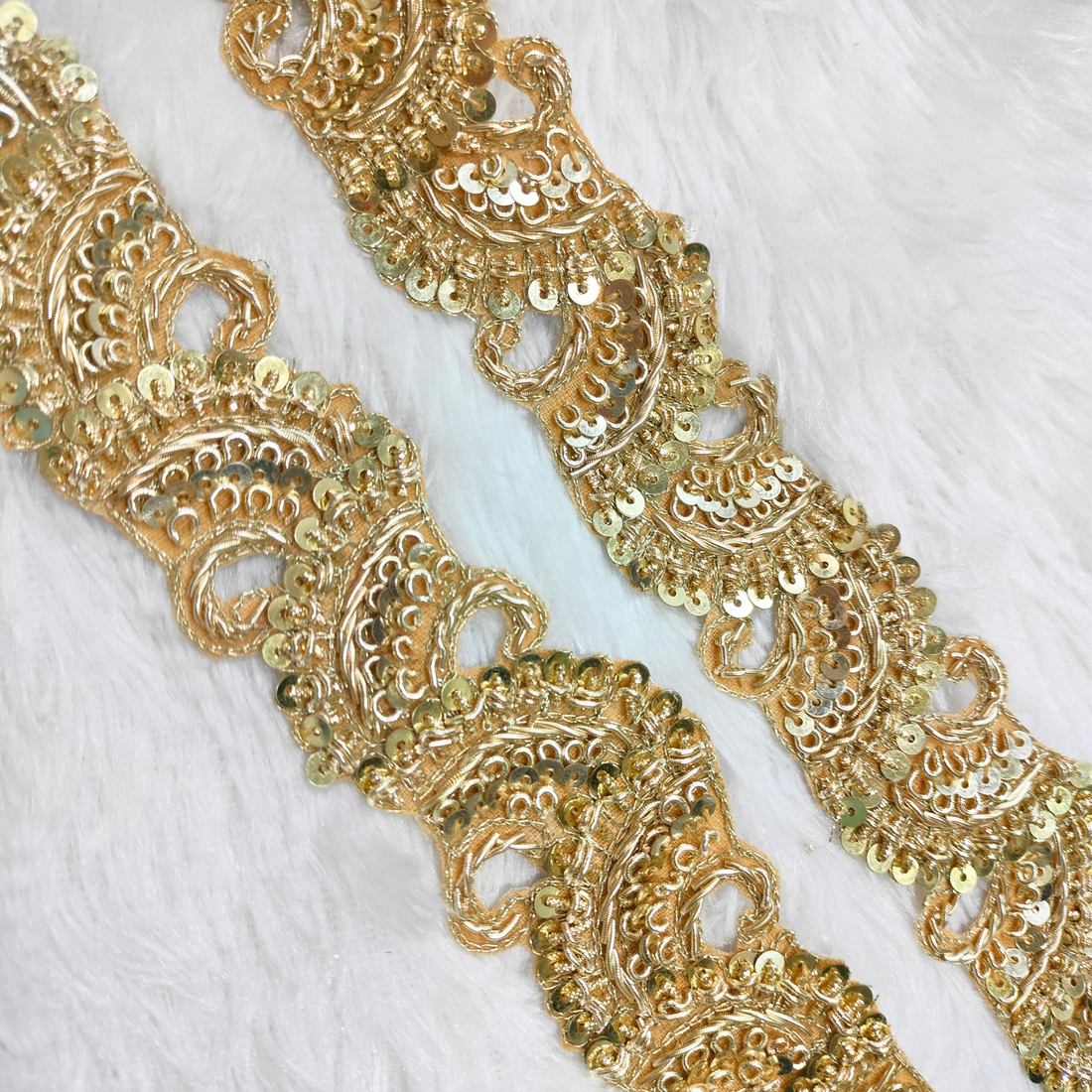 Zardozi Embroidered Ornamental Lace Border